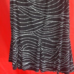 Susan Lawrence Small Black & White Flirty Skirt